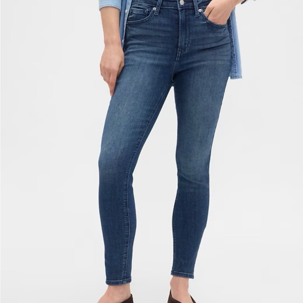 NWT Gap Dark Blue Women's Skinny Jeans - Picture 2 of 6